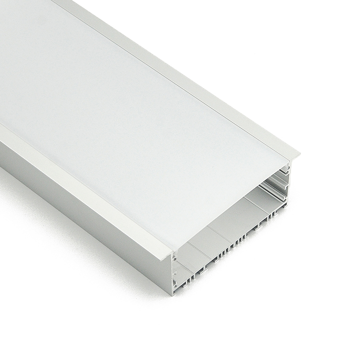 116mmx40mm Recessed 100mm Wide LED Strip Channel With Flange
